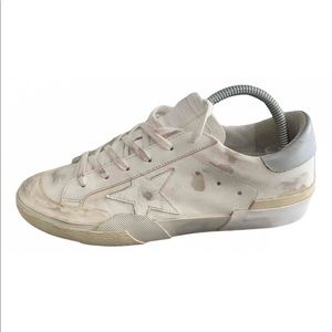 Golden goose superstar penstar sneakers sz 39 worn once with dust bag and box